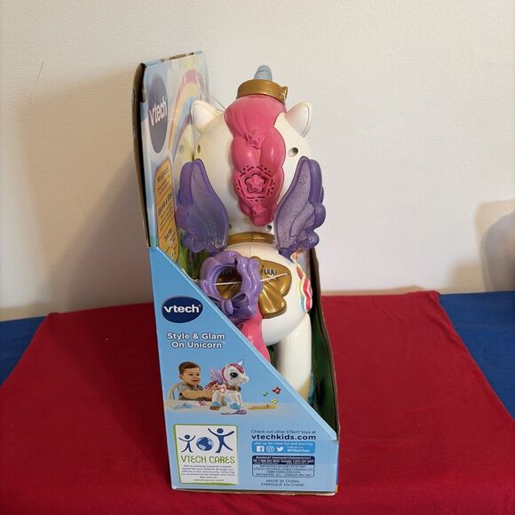VTech Style & Glam On Unicorn Kids Toy Gift Christmas Birthday Age 18M-Up New - Picture 5 of 12